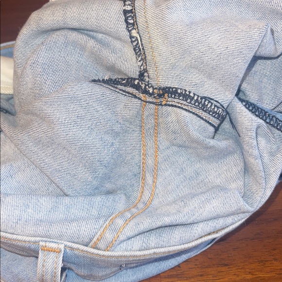 Veronica Beard Jackie 10” In Sky with Fray Straight Leg Jeans Size 26 - Picture 14 of 14